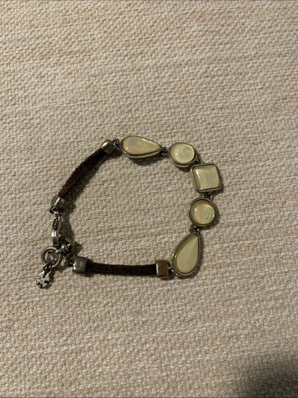 Women’s Lucky Brand Cream Stone Accent Bracelet